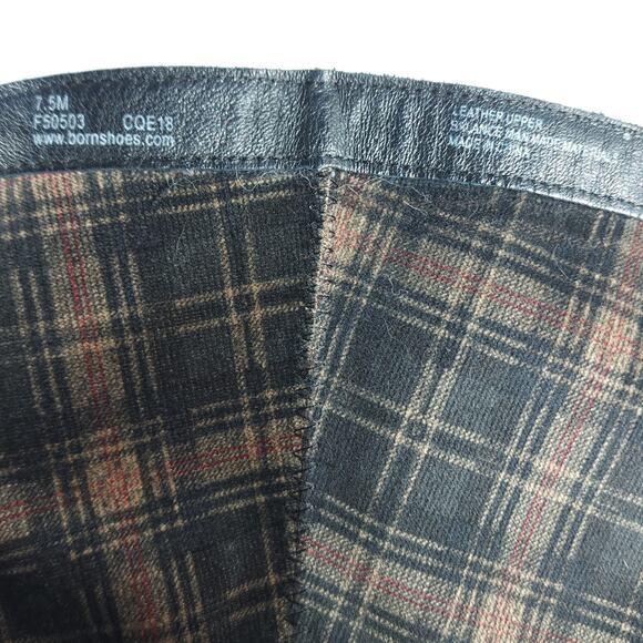 Born Women's US7,5M Leather Side Zip Wide Calf Equestrian Riding Boots - Picture 12 of 16